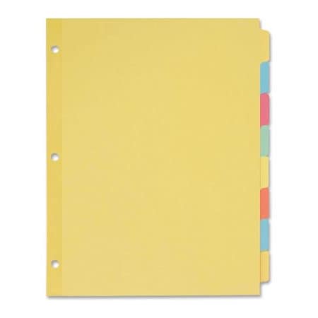Avery Dennison Avery Recycled Write-On Tab Divider, 8.5"x11", 8 Tabs, 24 Sets, Multicolor/Multicolor 11509